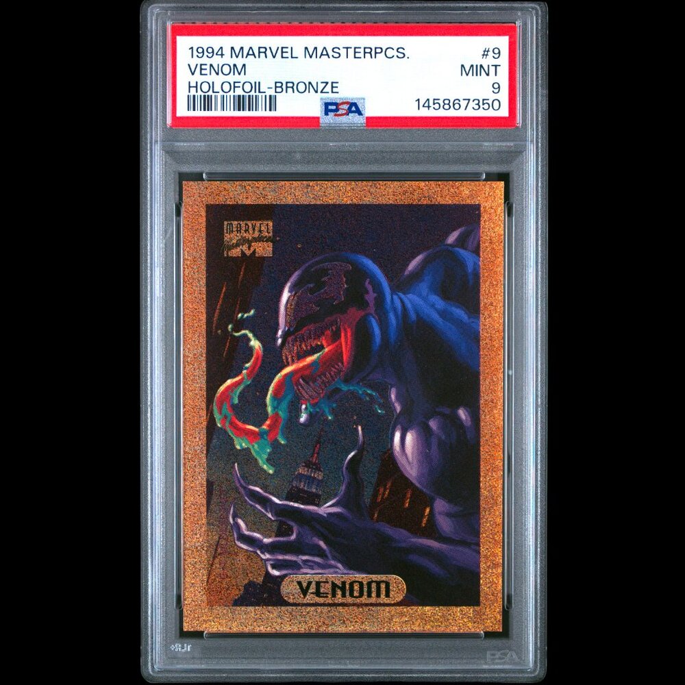 1994 Marvel Masterpieces Bronze Holofoil 9 Venom PSA 9